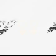 Huggie Earrings with Heart Charm EST.1981 and Crystal