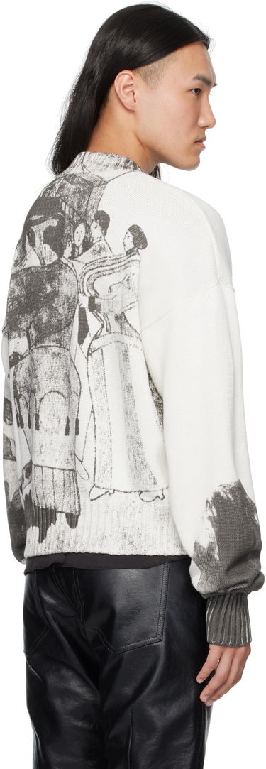 Sveter Enfants Riches Déprimés Enfants Riches Déprimés 'The Ballroom Dance' Graphic Print Sweater Biela | 080-242, 2