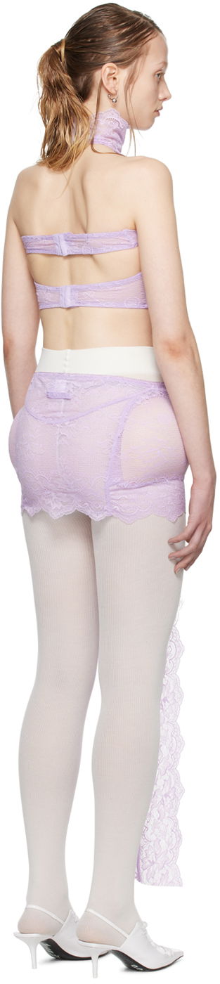 Šaty Jean Paul Gaultier Jean Paul Gaultier Shayne Oliver Edition Lace Minidress Fialová | 24/27-F-RO167P-C047-29, 2