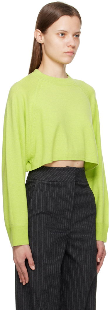 Sveter Loulou de Saison Loulou de Saison Bocas Cropped Sweater Zelené | BOCAS, 1