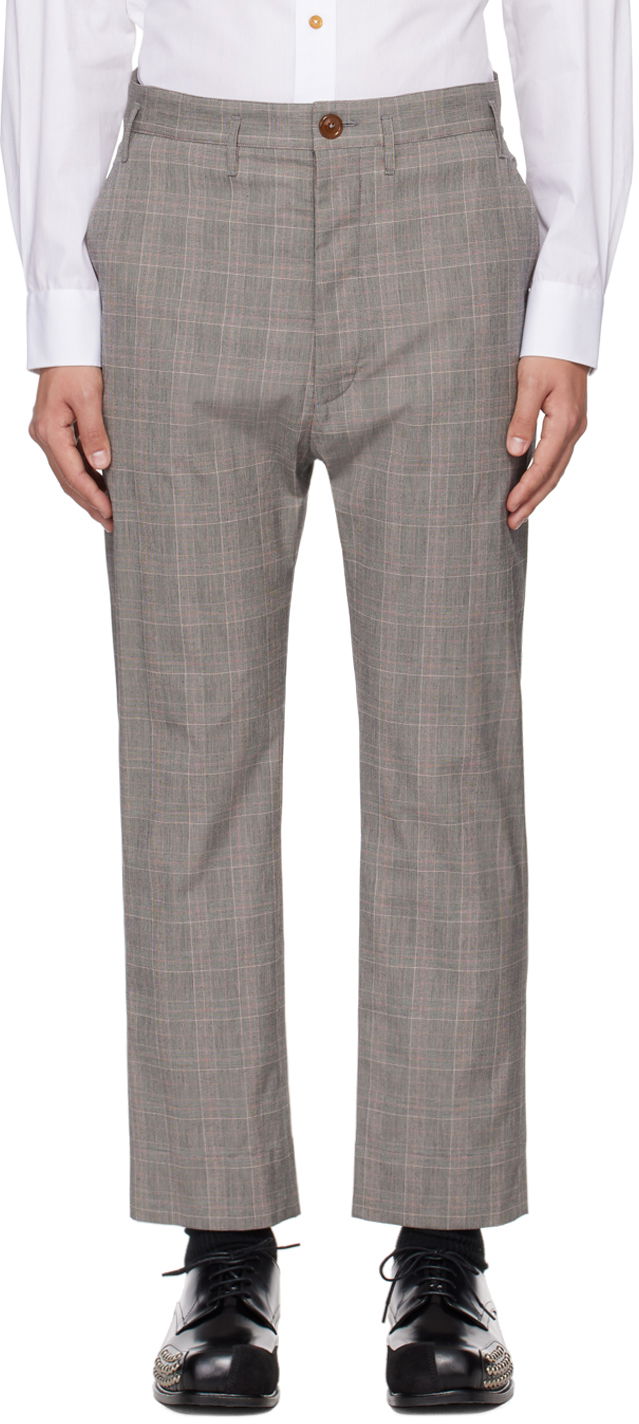 Nohavice Vivienne Westwood Cruise Trousers Šedá | 2F01000L-W00R0-, 0