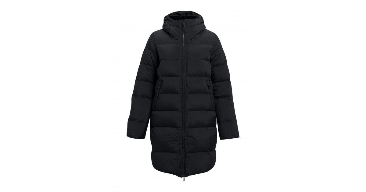 Prešívaná bunda Under Armour Longline Hooded Puffer Jacket Čierna | 1364899-001, 1