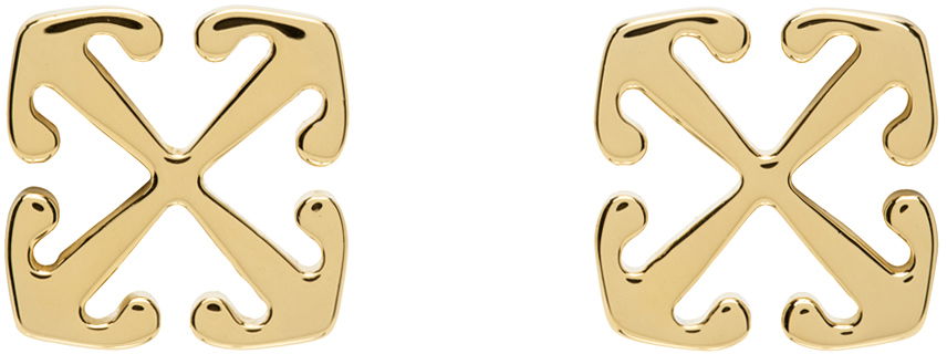 Náušnice Off-White Gold Mini Arrow Earrings Žltá | OWOD29MC99MET0017600, 0