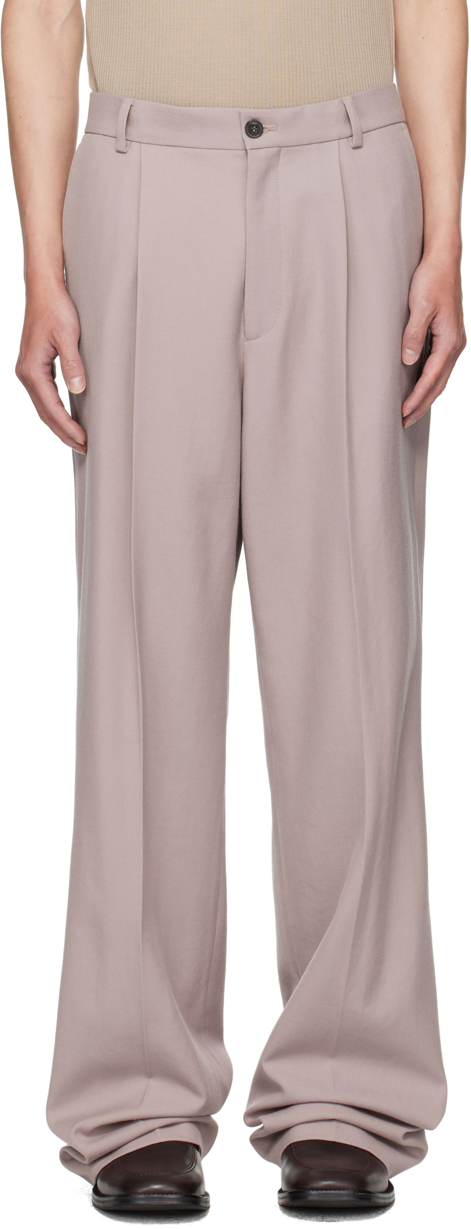 Nohavice Dries Van Noten Dries Van Noten Pleated Trousers Šedá | 252-020900-2246, 0