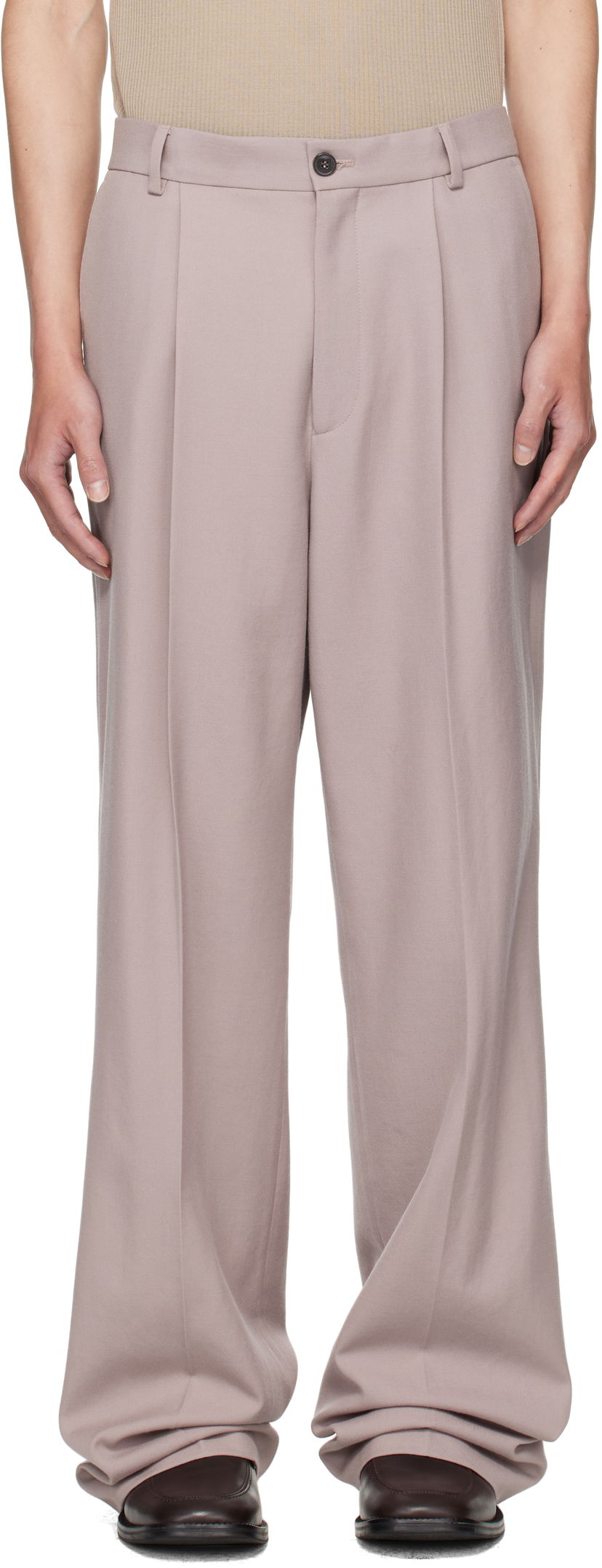 Nohavice Dries Van Noten Dries Van Noten Pleated Trousers Šedá | 252-020900-2246