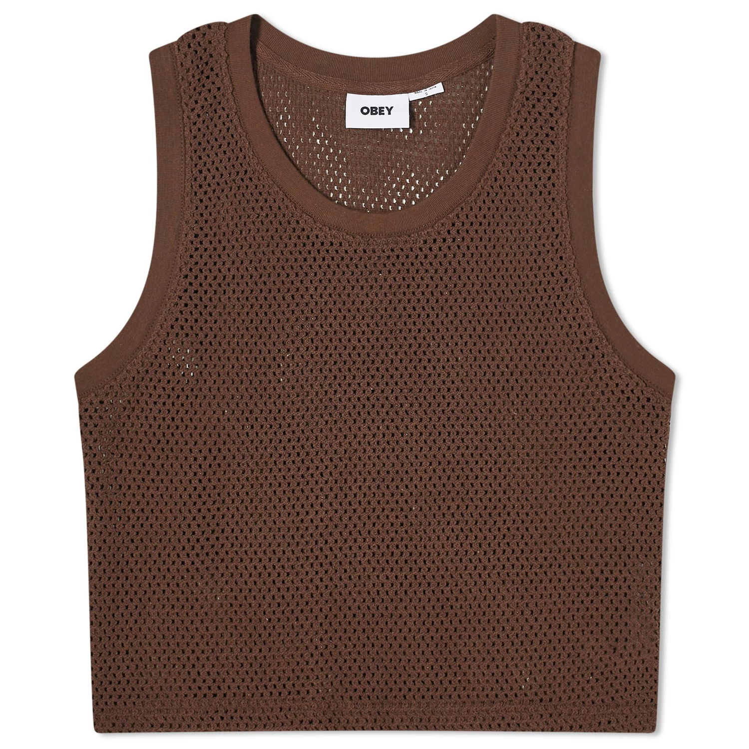 Tielko OBEY Hudson Mesh Tank Top Hnedá | 234050144-JVA, 0