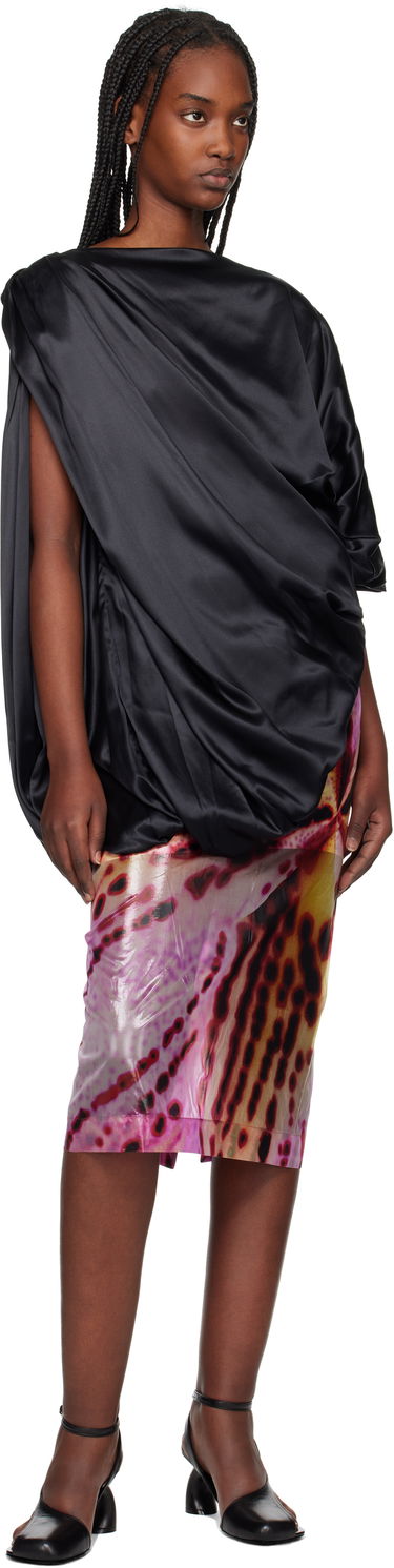 Sukňa Dries Van Noten Dries Van Noten Silk Draped Blouse Rôznofarebný | 251-010738-1032, 3