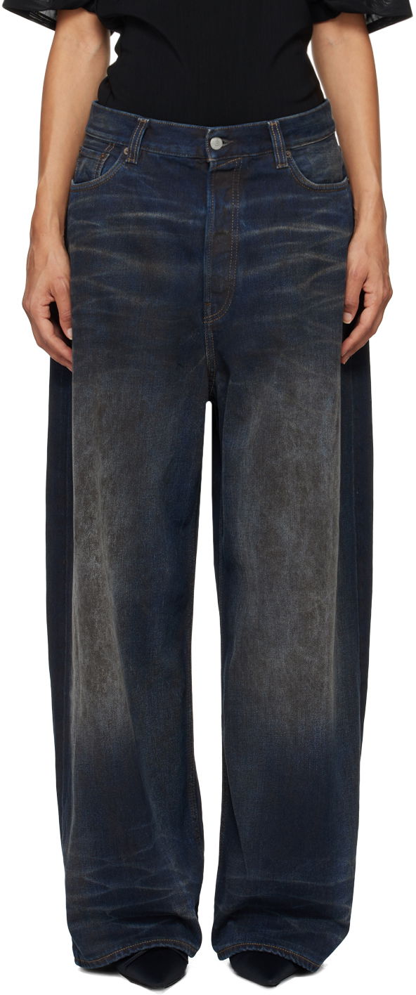 Džínsy Acne Studios Acne Studios Super Baggy Fit Jeans Modrá | A00476-, 0