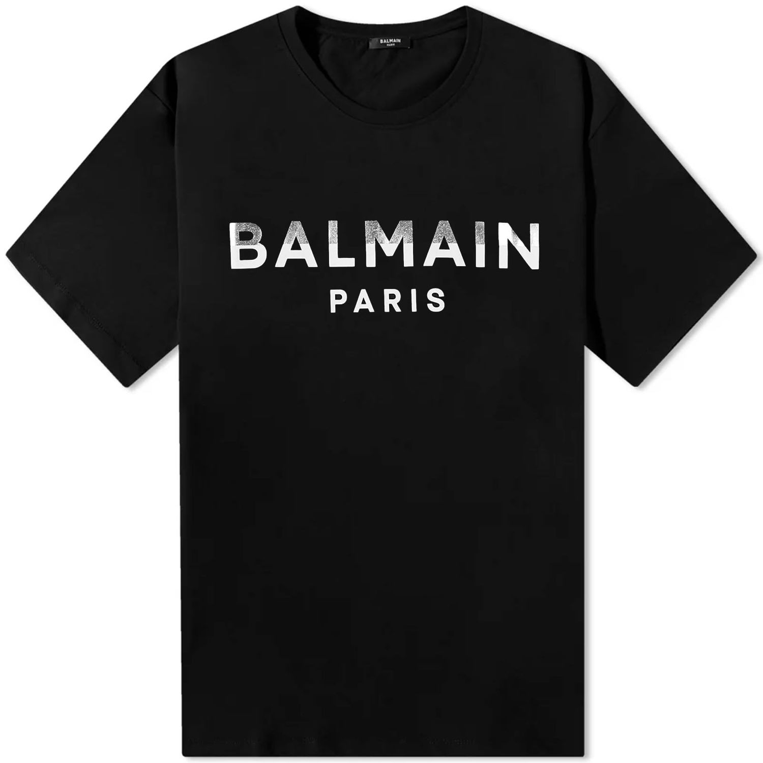 Tričko Balmain Foil Paris Logo T-Shirt Čierna | BH0EG010BC58-EHZ, 0