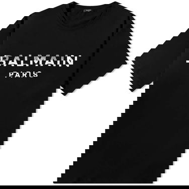 Tričko Balmain Foil Paris Logo T-Shirt Čierna | BH0EG010BC58-EHZ, 0