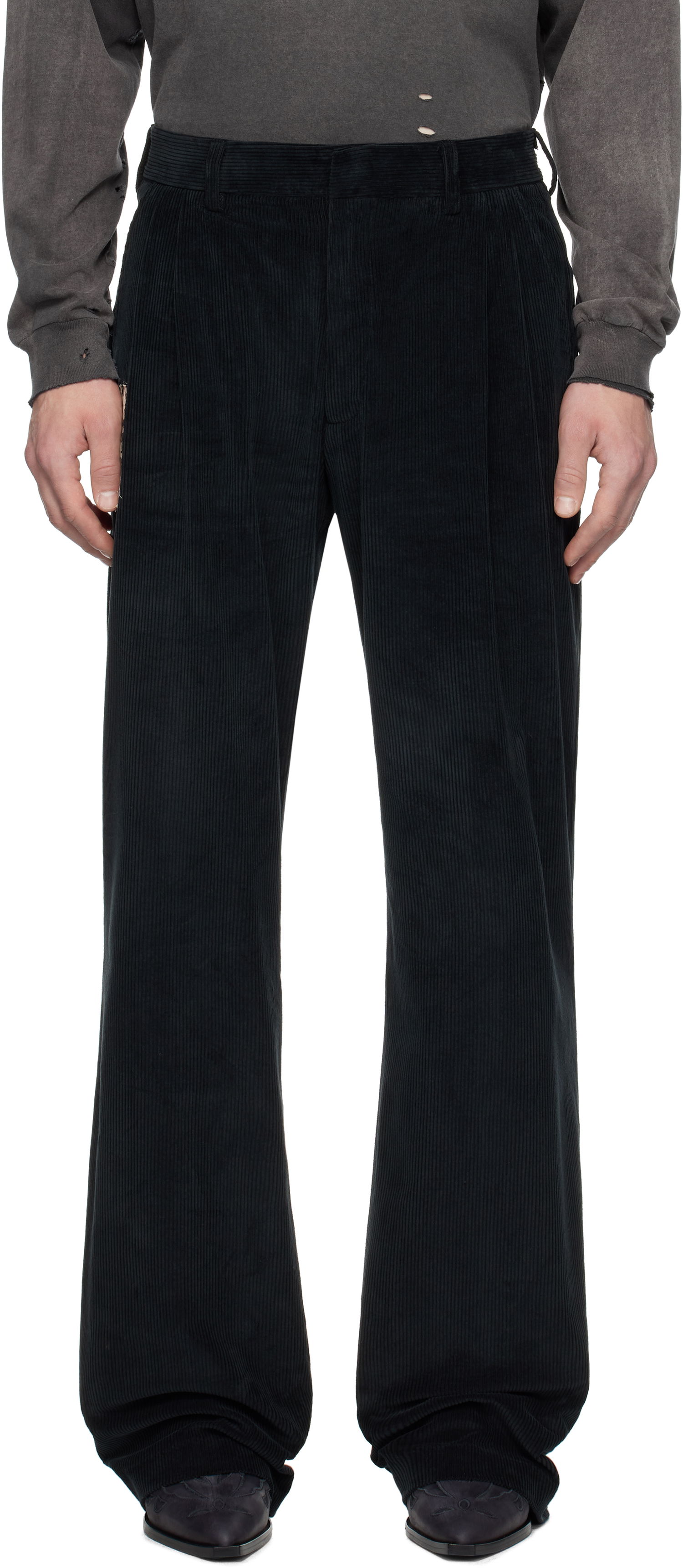 Nohavice Enfants Riches Déprimés Enfants Riches Déprimés Corduroy Trousers Čierna | 060-279, 0