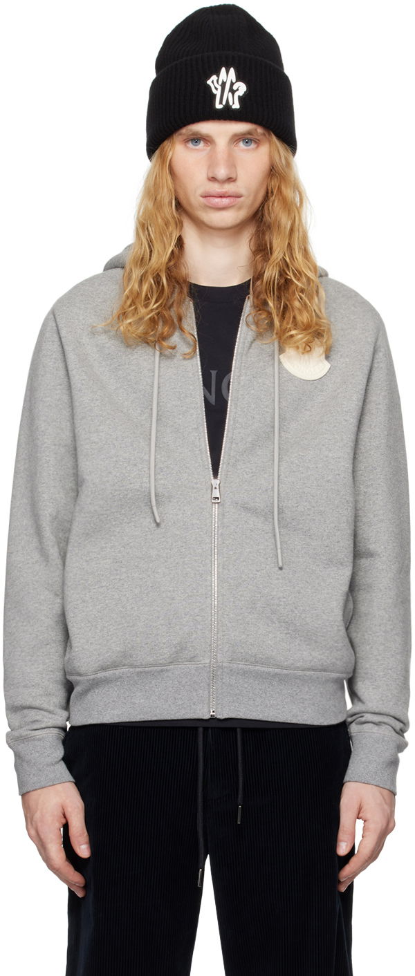 Mikina Moncler Hoodie With Zipper Šedá | J20918G00084809KX, 0