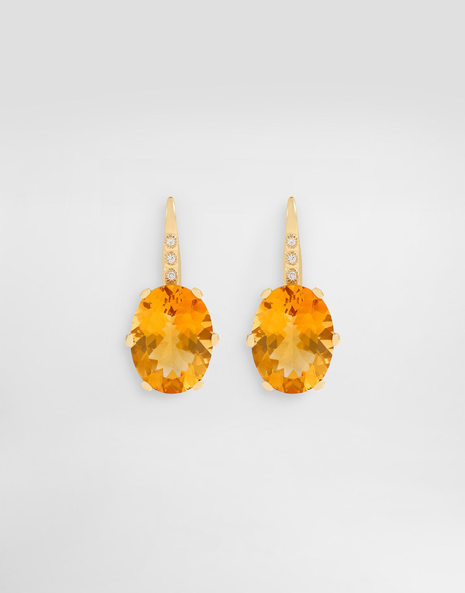 Náušnice Dolce & Gabbana Anna Earrings 18-carat Gold With Citrines And Diamonds Oranžová | WESB1GWCTR1ZOO00, 0