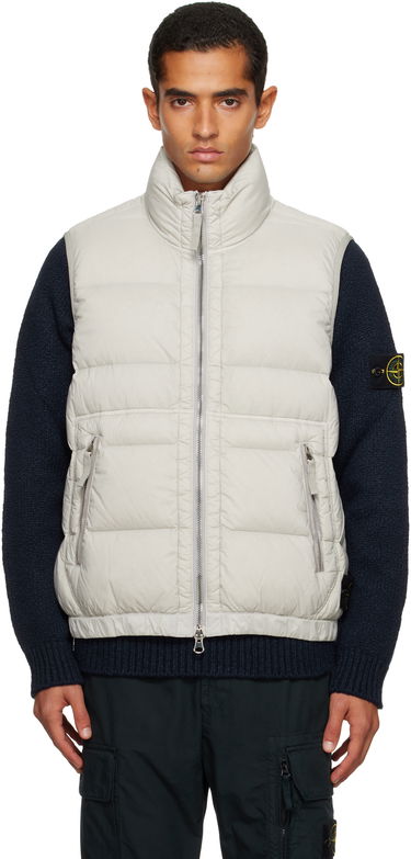Vesta Stone Island Loom Woven Chambers Down Vest Béžová | K2S15 G100007 S0028, 0