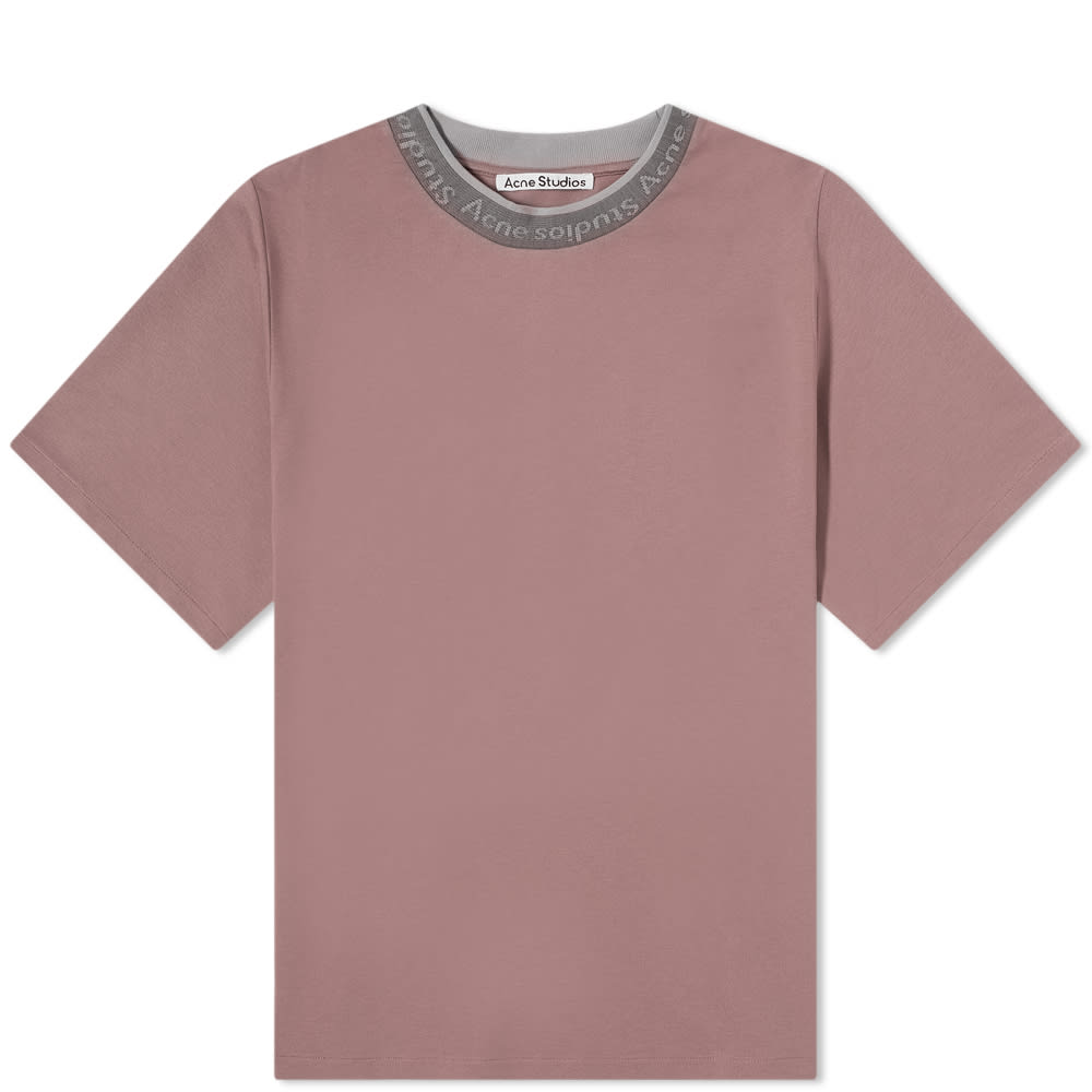 Tričko Acne Studios Extorr Reverse Logo Rib Tee Ružová | BL0282-ADJ, 0