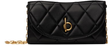Peňaženka Burberry Burberry Rocking Horse Chain Strap Quilted Wallet Bag Čierna | 8103260, 0