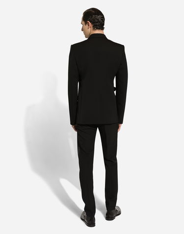 Bunda Dolce & Gabbana Double-breasted Wool Jacket Čierna | G2UK3TFU21EN0000, 2