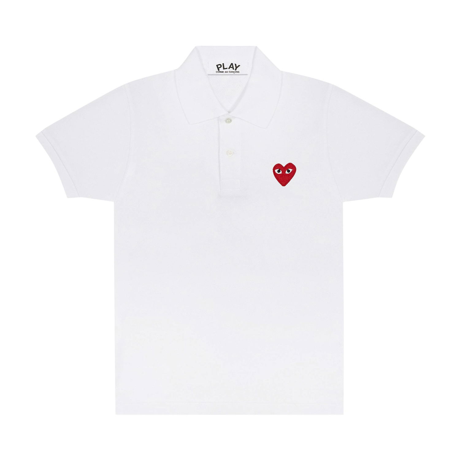 Polo tričko Comme des Garçons Play Heart Polo Tee Biela | AZ T006 051 5, 1