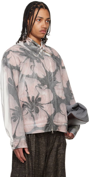 Bomber bunda Dries Van Noten Dries Van Noten Printed Jacket Béžová | 251-020550-1556, 4