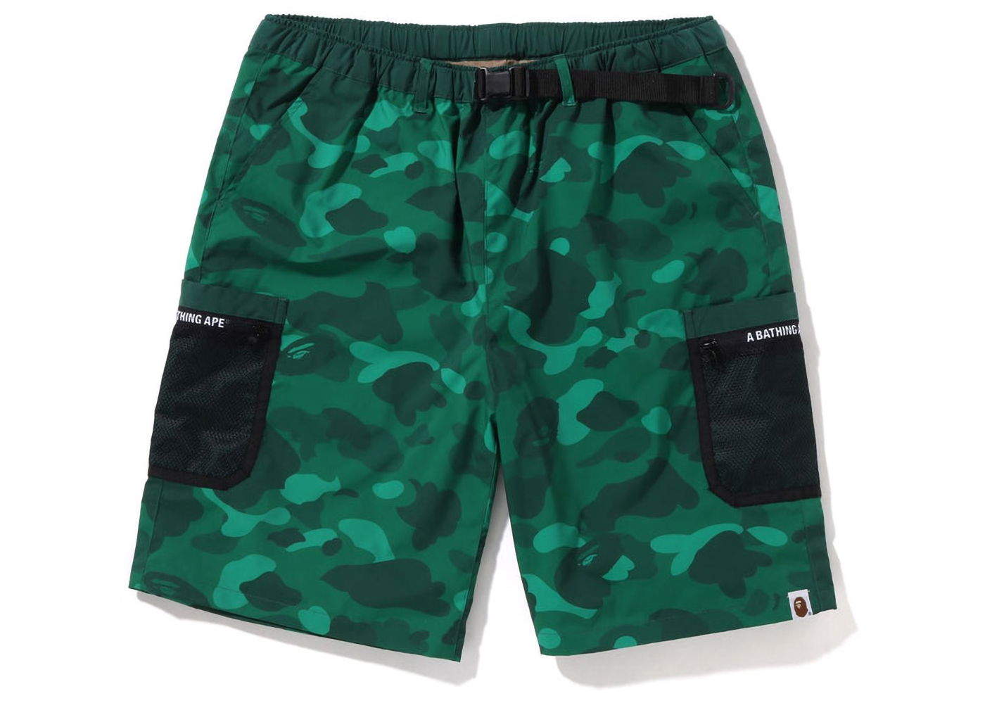 Šortky BAPE Color Camo Mesh Pocket Shorts Zelené | 1I30-153-007, 0