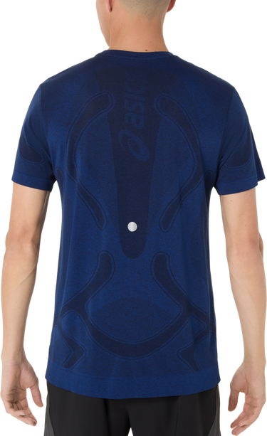 Tričko Asics Road Seamless Short Sleeve Running T-Shirt Modrá | 2011d355-400, 3