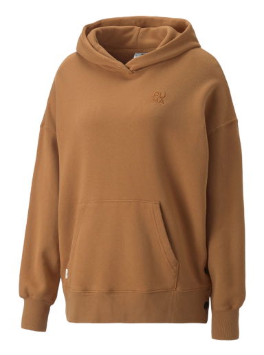 Mikina Puma Hoodie Infuse Oversized Hnedá | 53564374