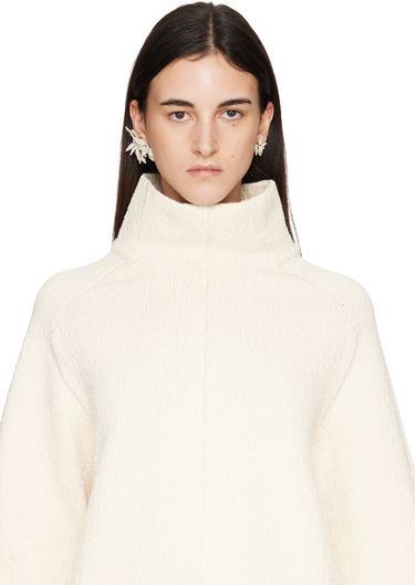 Náušnice ISABEL MARANT Isabel Marant Loli Beaded Floral Earrings Biela | BL0279FA-D1B17B, 2