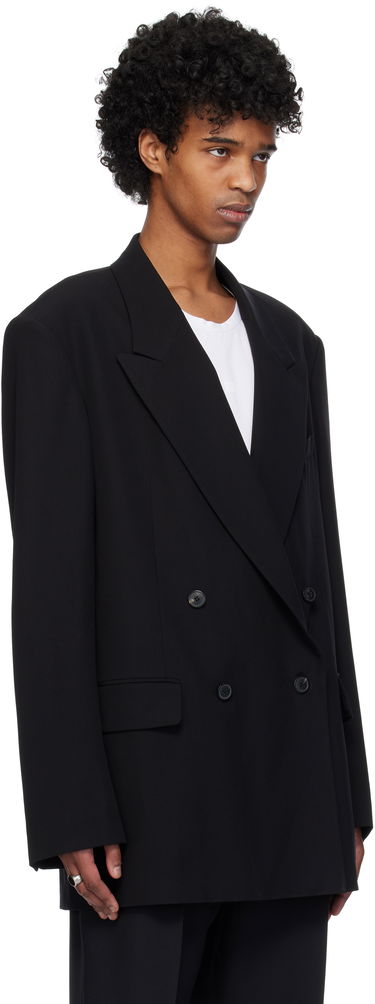 Bunda Dries Van Noten Dries Van Noten Double-Breasted Blazer Čierna | 251-020409-1063, 1