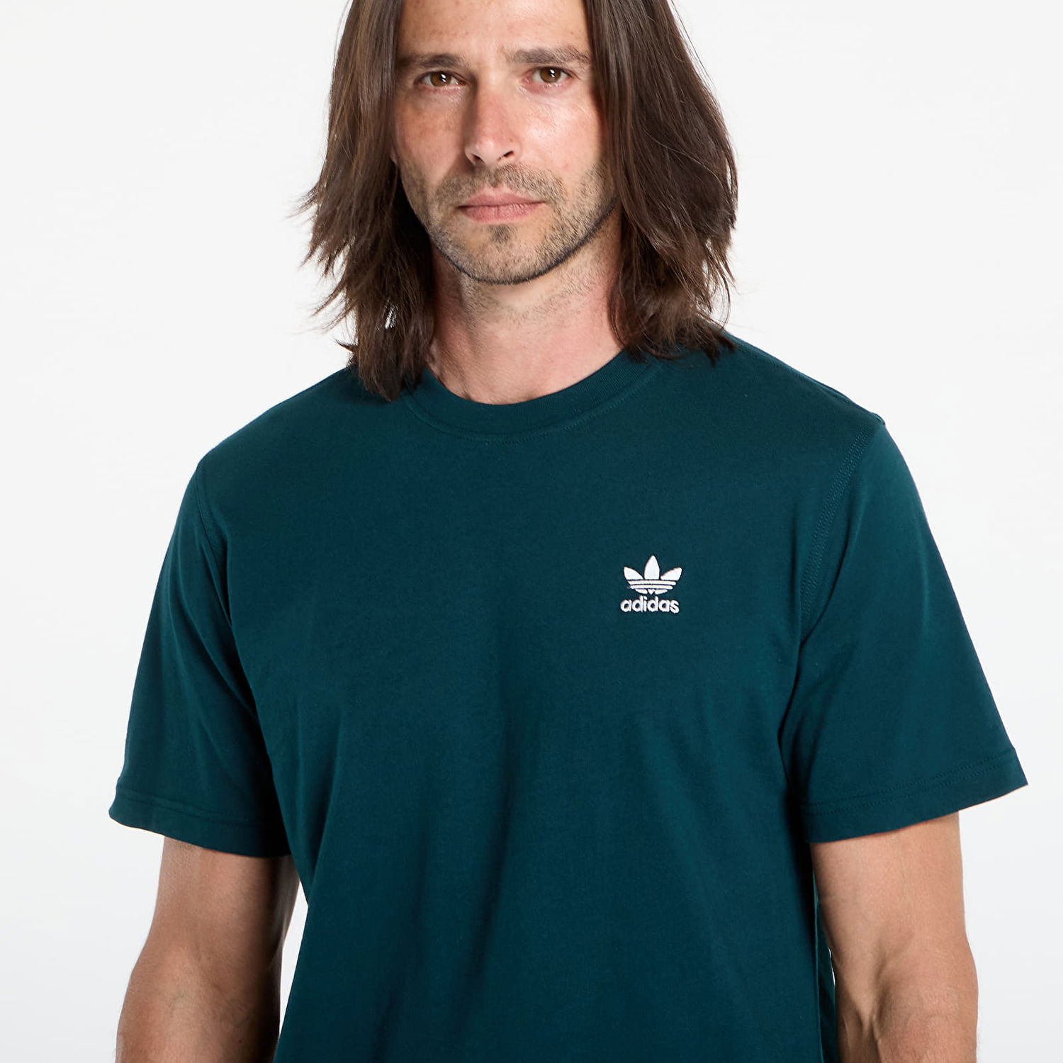 Tričko adidas Originals Trefoil Essentials Tee Zelené | JZ3586, 1