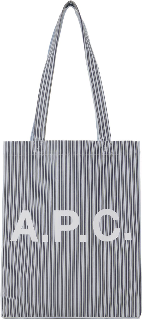 Oblečenie A.P.C. Blue & White Lou Tote Šedá | COHDO-M61442