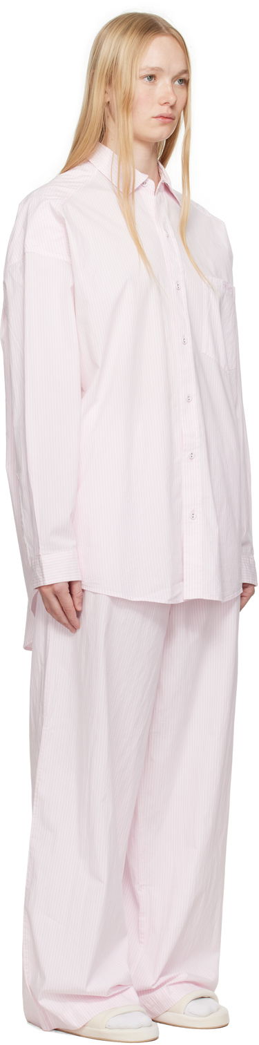 Pyžamo SKIMS SKIMS Cotton Poplin Oversized Sleep Pyjama Set Ružová | ST-SET-9517W, 1