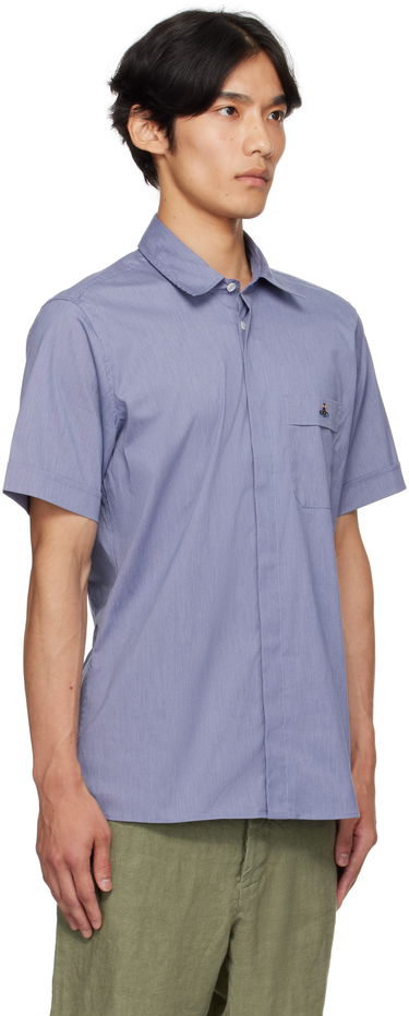 Košeľa Vivienne Westwood Vivienne Westwood Classic Short Sleeve Shirt Modrá | 24010004-W012Z-, 1