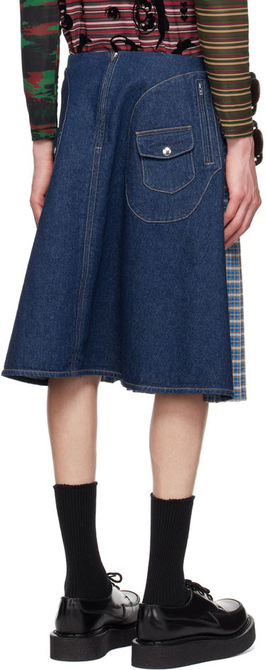 Sukňa Chopova Lowena Chopova Lowena Marshal Denim Pleated Skirt Modrá | 3207, 2