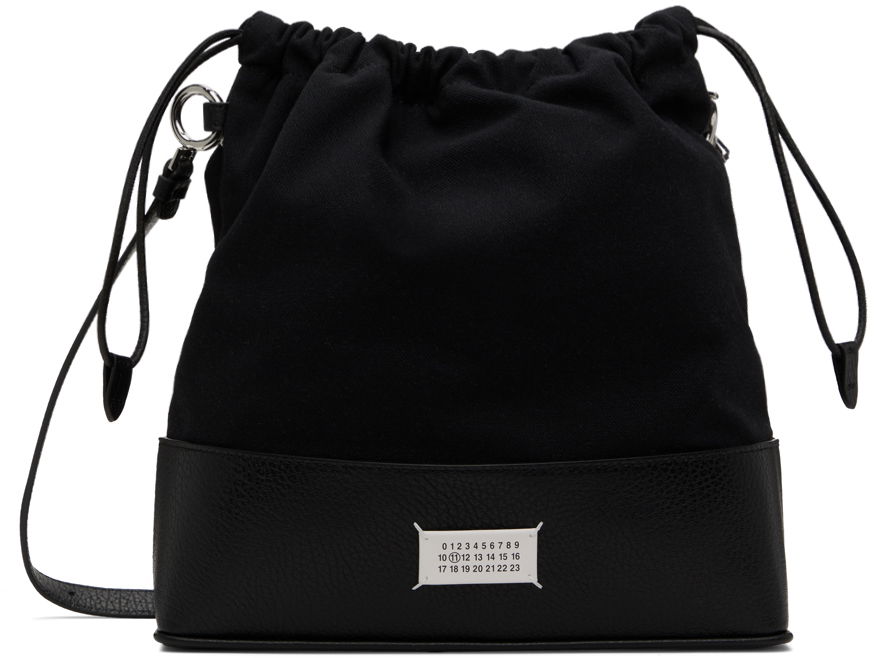 Taška cez rameno Maison Margiela Drawstring Small Backpack Čierna | SB2WA0011 P4348, 0