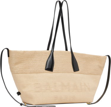 Tote bag Balmain Track Raffia Tote Béžová | FM1FI272TJHD, 1