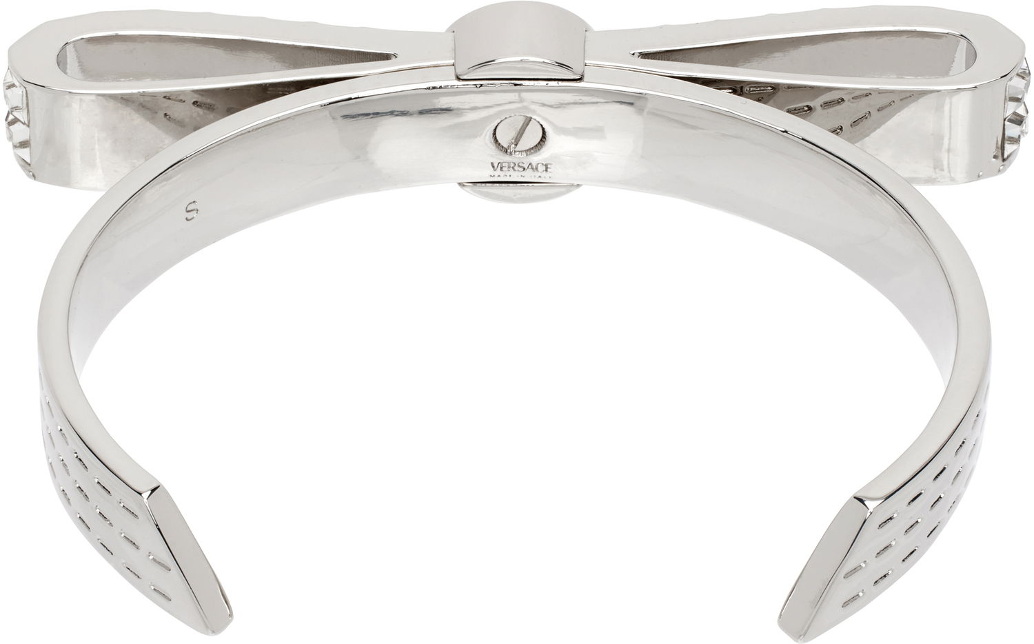 Náramok Versace Versace Medusa Crystal Bow Cuff Bracelet Metalická | 1019038_1A00621_4JEE0, 1