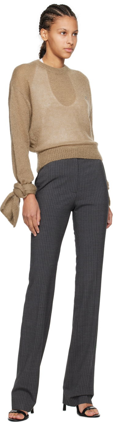 Nohavice Coperni Coperni Pinstripe Tailored Trousers Šedá | COPP76140, 3