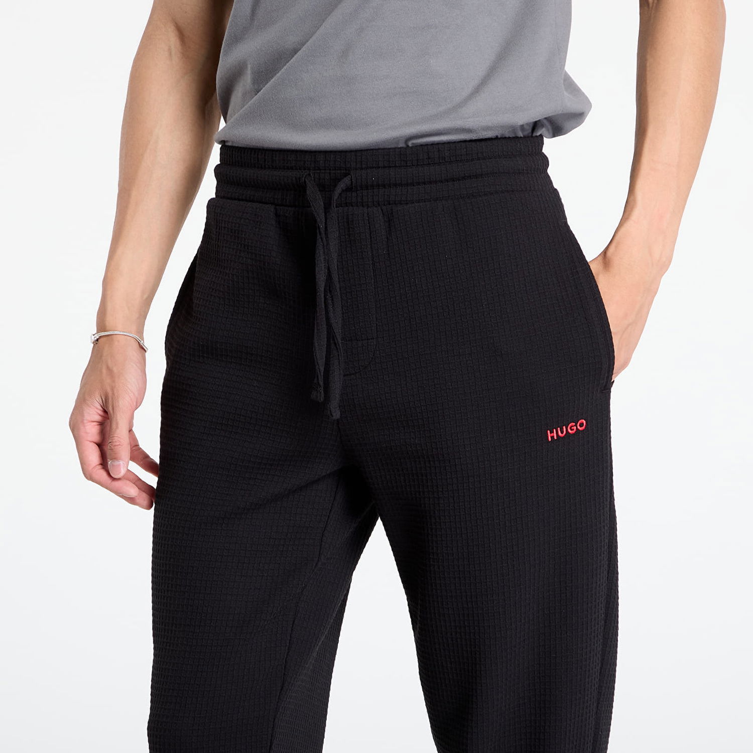 Tepláky BOSS Hugo Boss Austin Waffle Lounge Pants Čierna | 50532012-001, 1