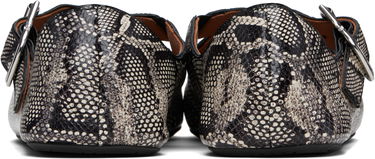 Tenisky a topánky Alaïa ALAÏA Criss Cross Snake Ballerina Flats Čierna | AA3A046I054, 1
