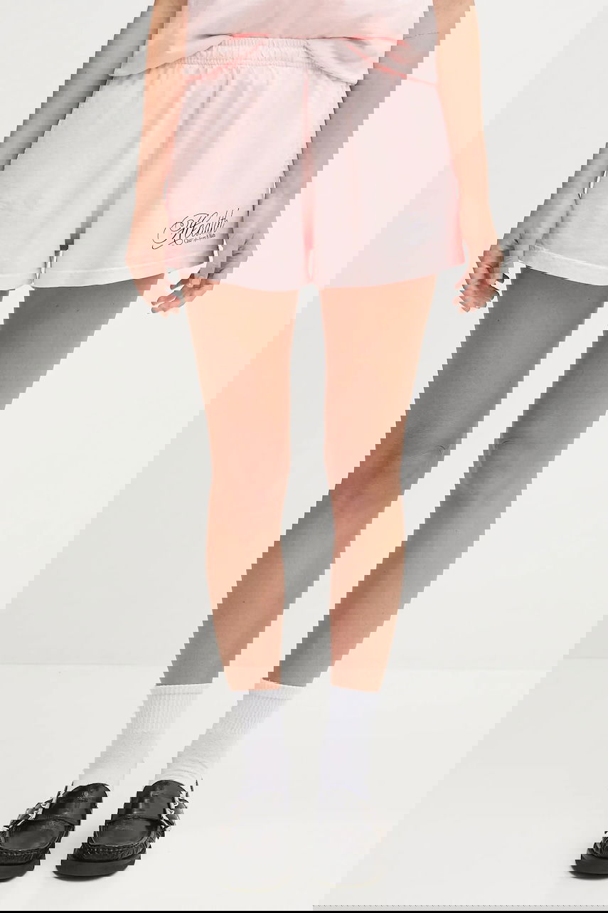 Šortky Sporty & Rich Sporty & Rich Health Script Disco High-Waisted Shorts Ružová | SH037620078P140, 0