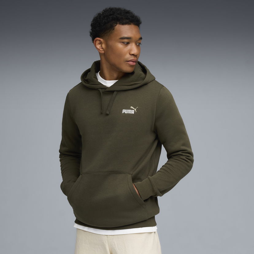 Mikina Puma Essentials Small Logo Hoodie Zelené | 684718_70