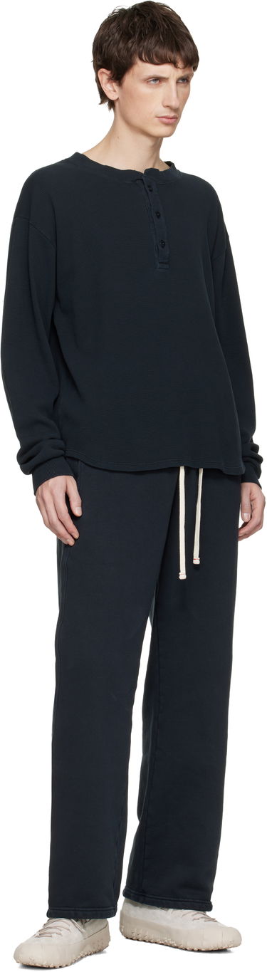 Tričko LES TIEN Baseball Hem Henley Navy | TH-2105, 3