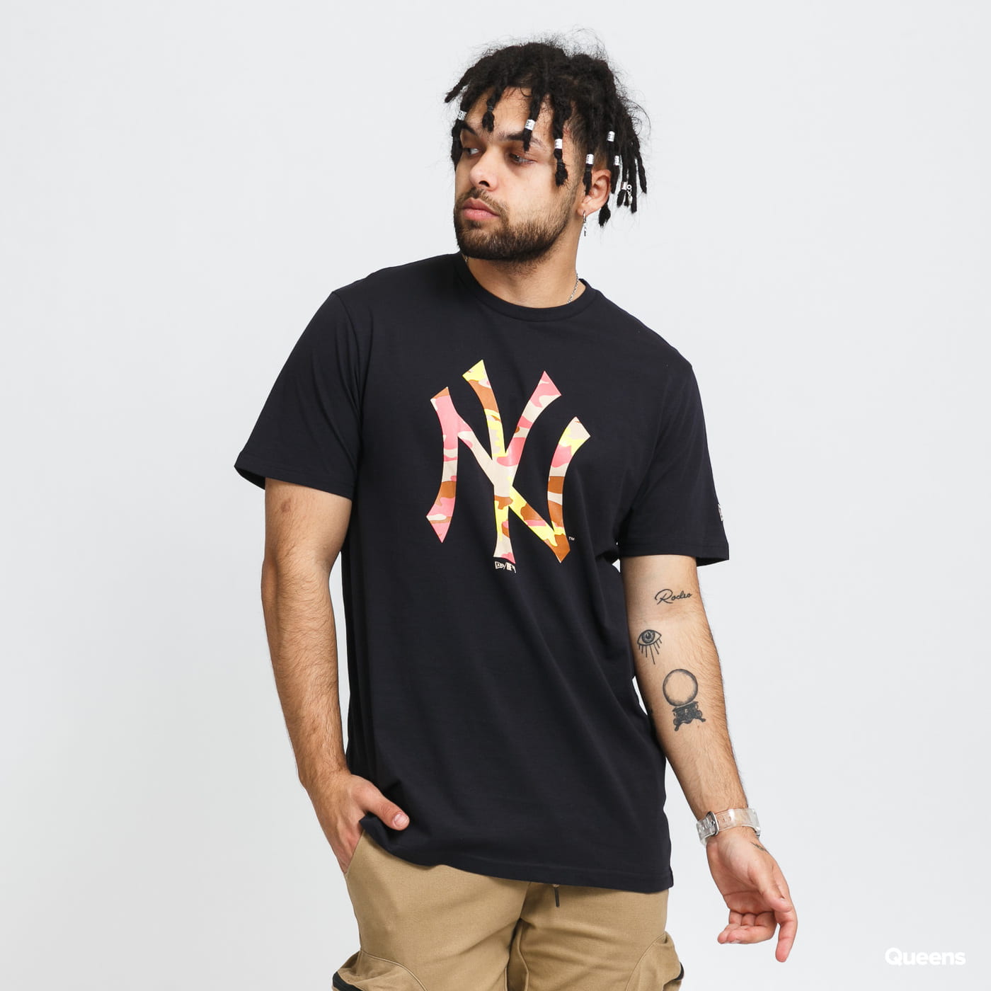 Tričko New Era MLB Camo NY Navy | 12720165, 0