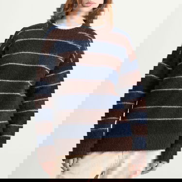 Sveter Samsoe Samsoe Sajeanne Hairy Knit Sweater Stripe Rôznofarebný | F25300007-CLR002397, 2