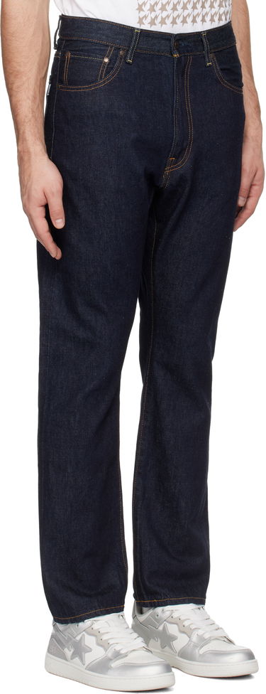 Džínsy BAPE STA Ape Head Regular Fit Jeans Modrá | 001DPK221001F, 1