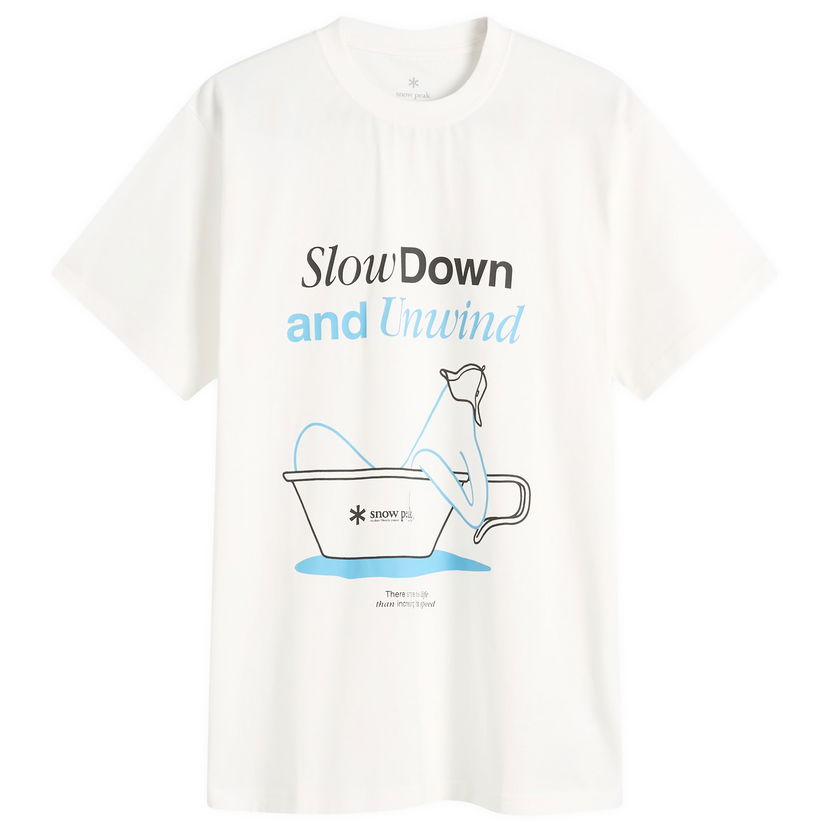 Tričko Snow Peak Snow Peak Relaxation Graphic T-Shirt Biela | TS-25AU005-OFW