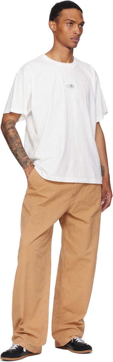 Nohavice Maison Margiela MM6 Maison Margiela Canvas Trousers Béžová | SH0KA0048 S78548, 3