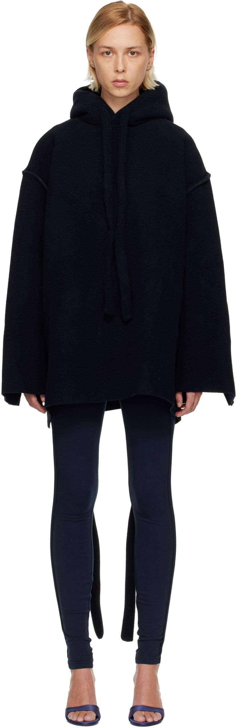 Mikina Ottolinger Felted Scuba Anorak Čierna | 109-106709-01