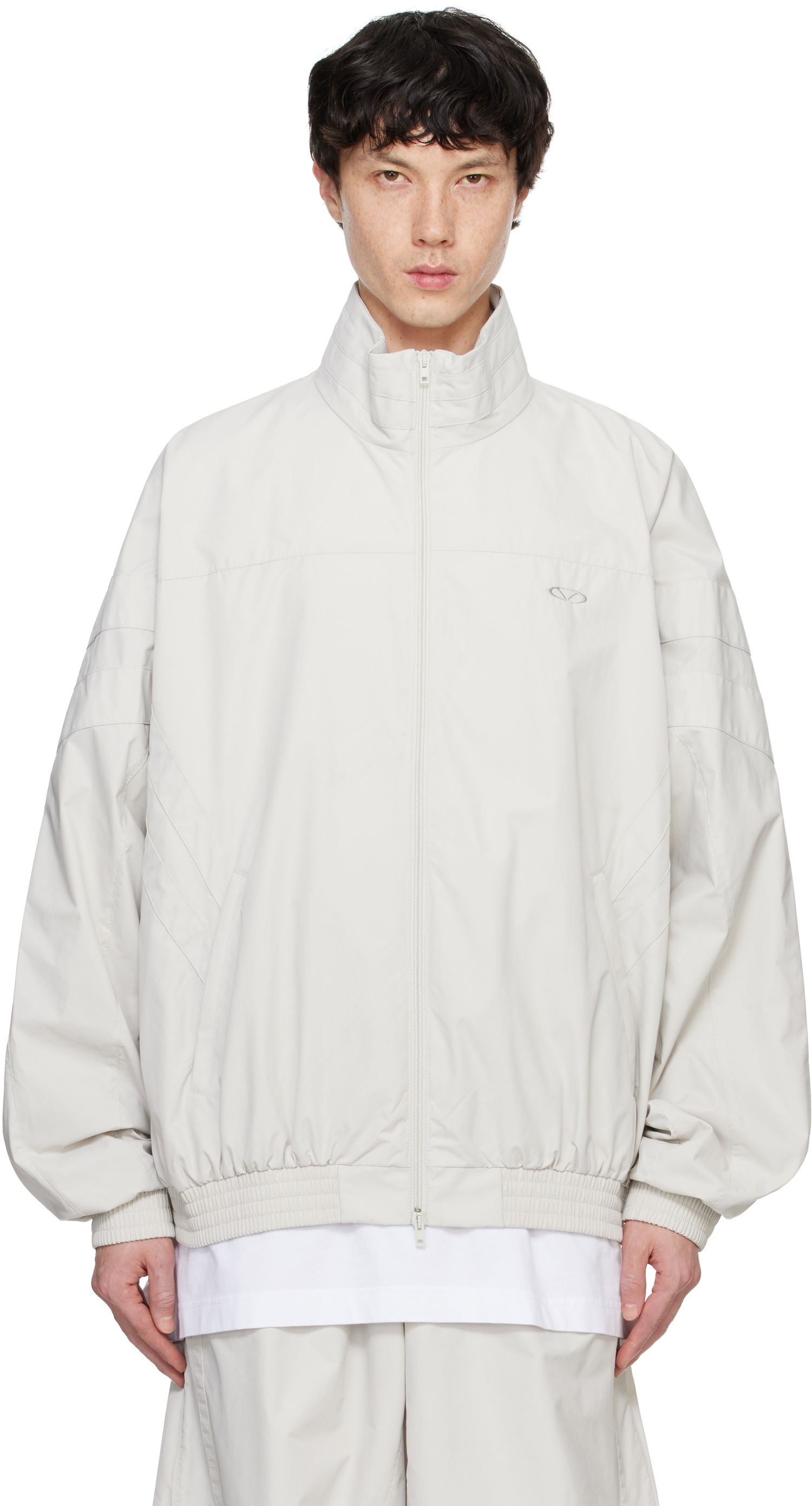 Vetrovka VETEMENTS Oval Logo Track Jacket Béžová | UA66JA370W, 0