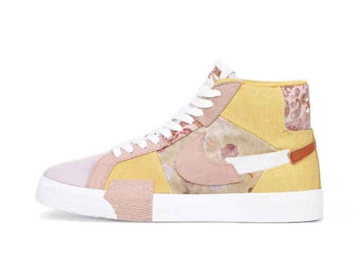 Skateboarding Nike SB Blazer Mid PRM Sanded Gold Rôznofarebný | DM0859-700